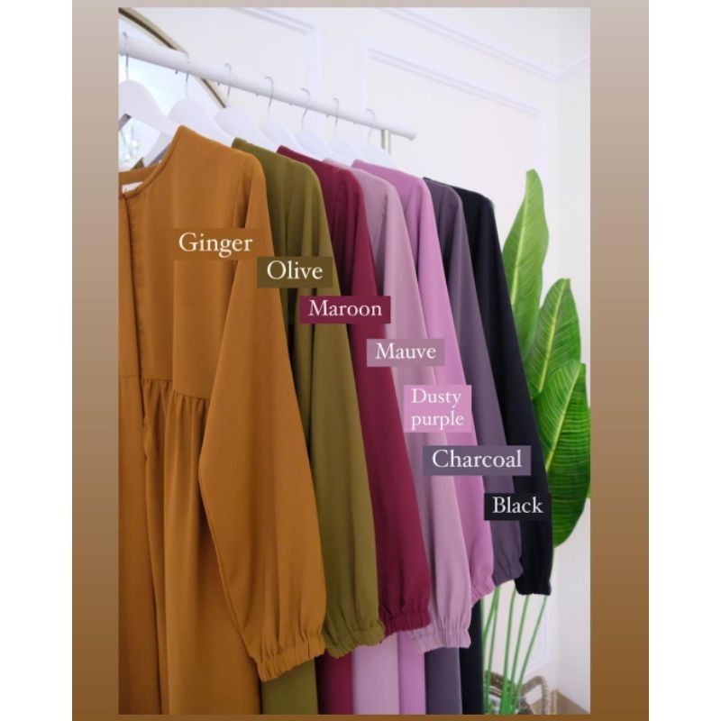 RUMAISHA ABAYA OLIVE XL (ORI by Sabina Selly)