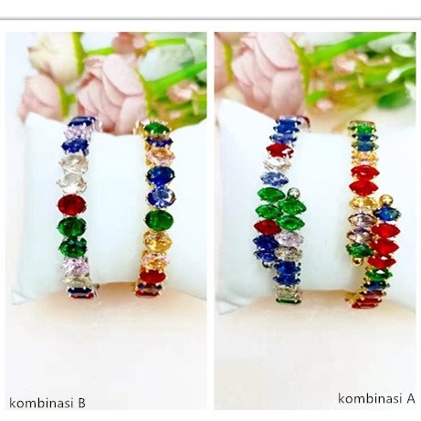 Gelang Xuping Permata Lapis Emas  A,B