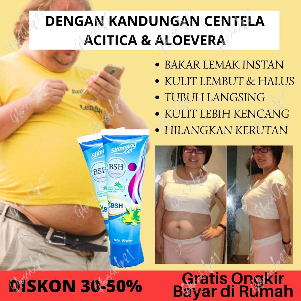 PELANGSING TUBUH TANPA DIET - BSH SLIMMING GEL LOTION PELANGSING - PELANGSING TERLARIS BPOM