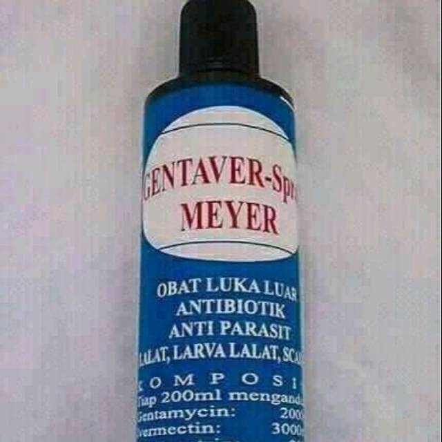 Obat PMK/obat luka LUAR ANTI LARVA (BELATUNG)/aNtibiotik GENTAVER -spray meyer
