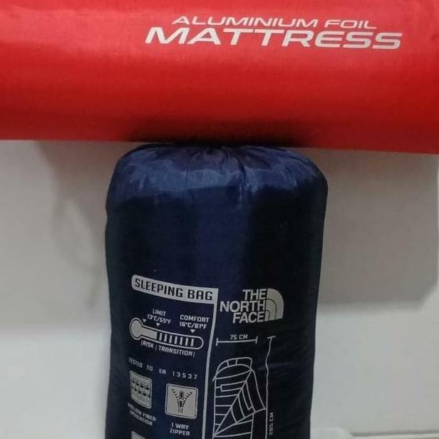 Paket Hemat Sleeping Bag Polar Bulu Dan Matras Foil