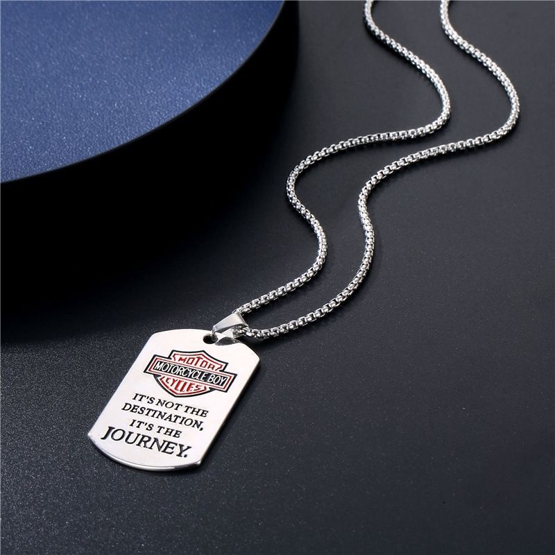 kalung motor pria titanium kalung rantai hip hop fashion keren