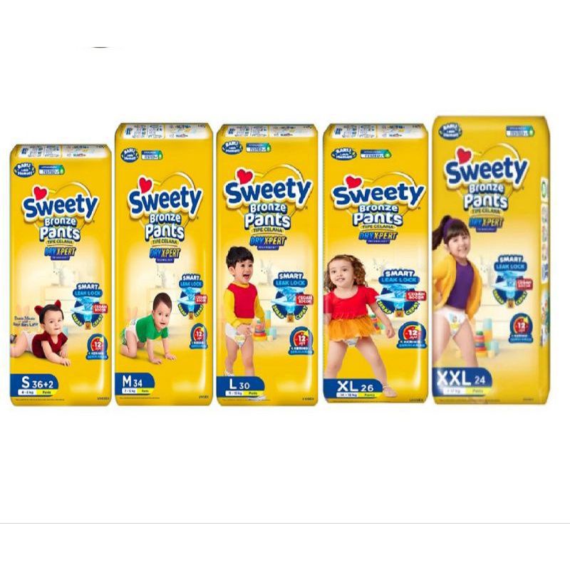 Jual Sweety Bronze Pants Size S/M/L/XL. Pempers Sweety Celana S/M/L/XL