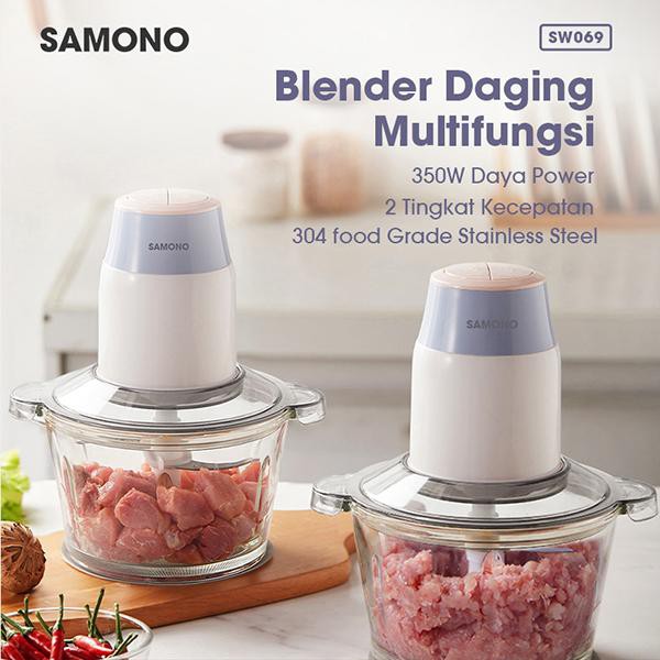 SAMONO SW069 350W Multifunction Electric Food Processor Choper with 2 Speed Control Blender Daging