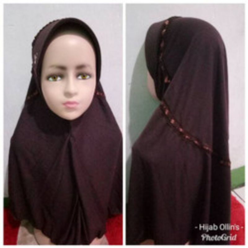 JILBAB/KERUDUNG SEKOLAH BERGO WARNA PUTIH BAHAN KAOS UNTUK ANAK SD SMP DAN SMA HIJAB INSTAN ANAK REMAJA DEWASA HIJAB KATUN KAOS