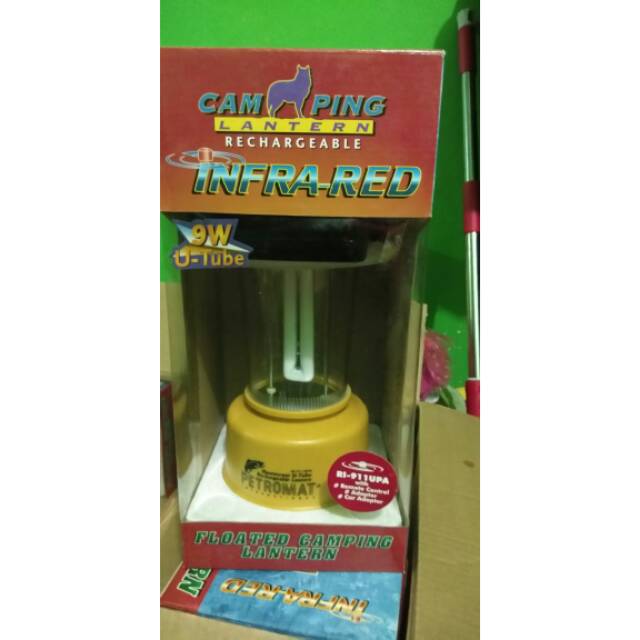 Lampu lentera gantung camping lamp petromat tenaga accu aki lebih tahan lama