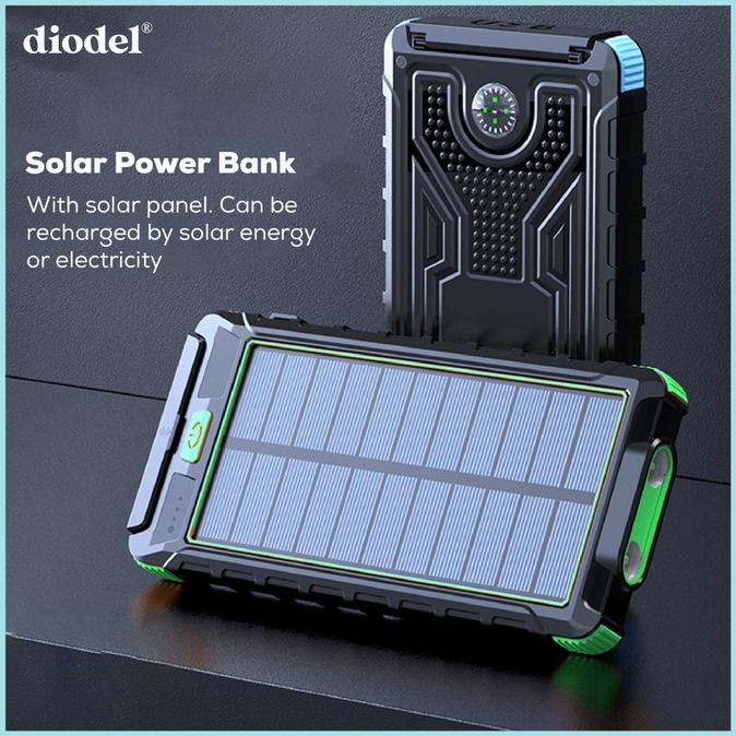 Jual Terbaru Diodel Mah Dual Usb Solar Power Bank X Led Flashlight Powerbank Mah