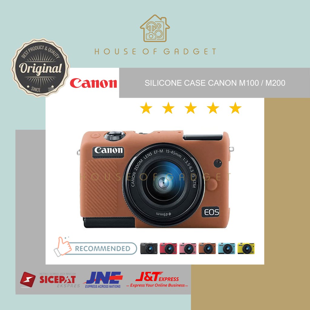 Silicone Silikon Soft Case Kamera Mirrorless Canon Casing Camera M100 / M200 / M-100 / M-200