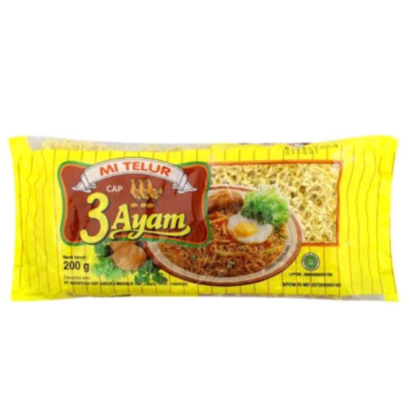 

MI Telur Cap 3 Ayam 200 GR