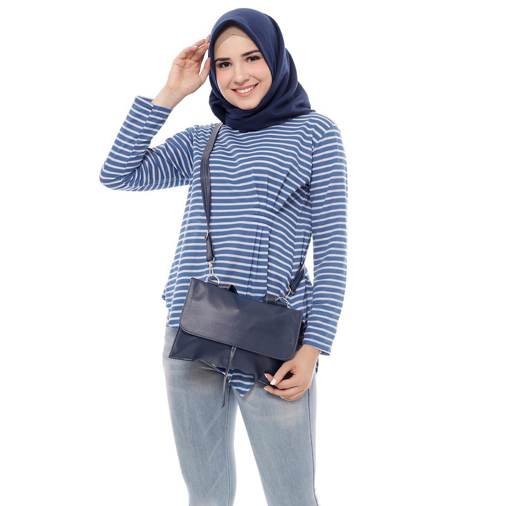 Pakaian Wanita  Moira Sling Bag Navy M14755 L3 ORI
