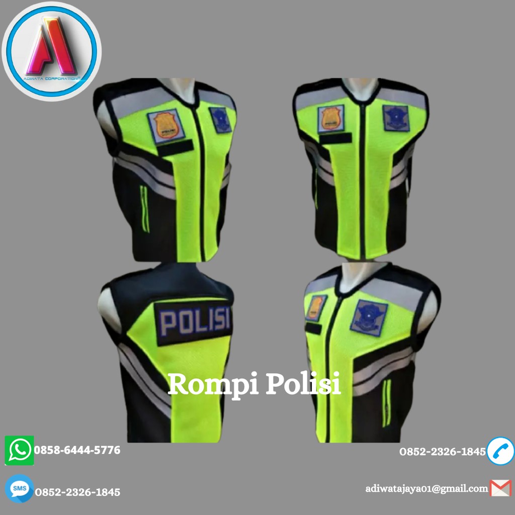 Rompi Polisi/Rompi Polisi doublemass/Rompi Polisi jala/termurah