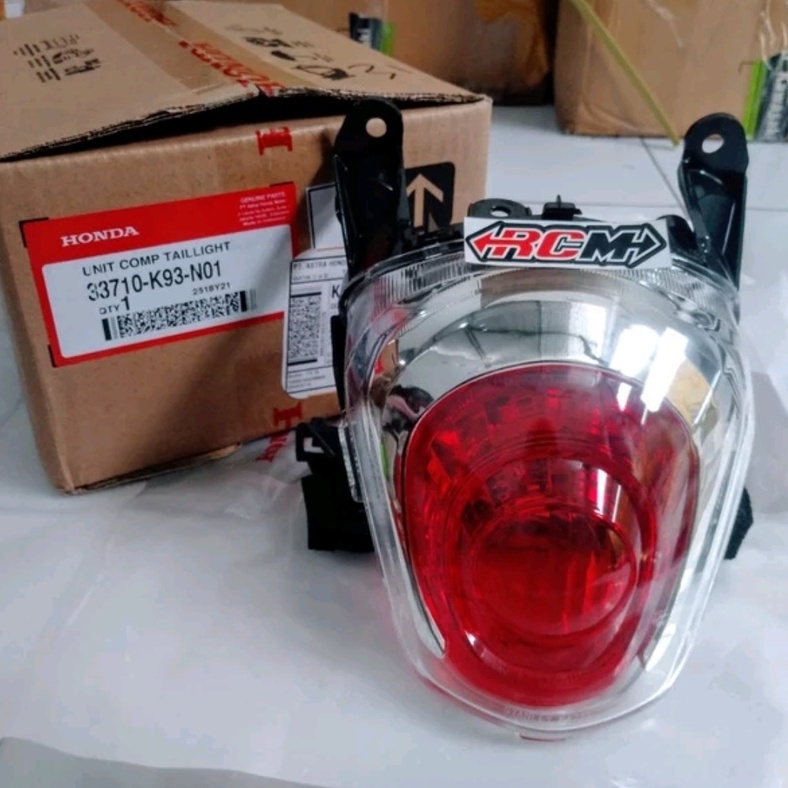 UNIT COMP TAILLIGHT LAMPU STOP LAMP REM BELAKANG ASSY SCOOPY FI ESP ORI ORIGINAL HONDA AHM HGP ASLI 33710-K93-N01