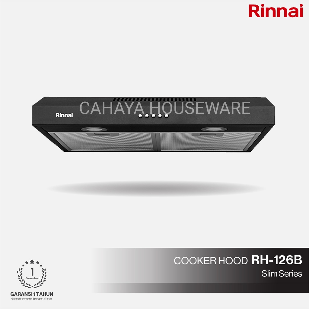 Cooker Hood Rinnai RH-126 B/ Alat Penghisap Asap Dapur/Penyedot Asap Modern Murah