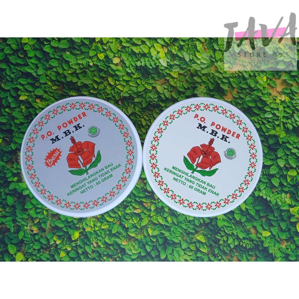 BEDAK MBK POT SILVER DAN PUTIH - PENGHILANG BAU BADAN DAN KERINGAT 60 GR