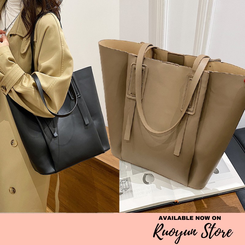 RYX - Simple Duplicity Tas Hobo Tote Wanita Fashion Casual - Ori Import