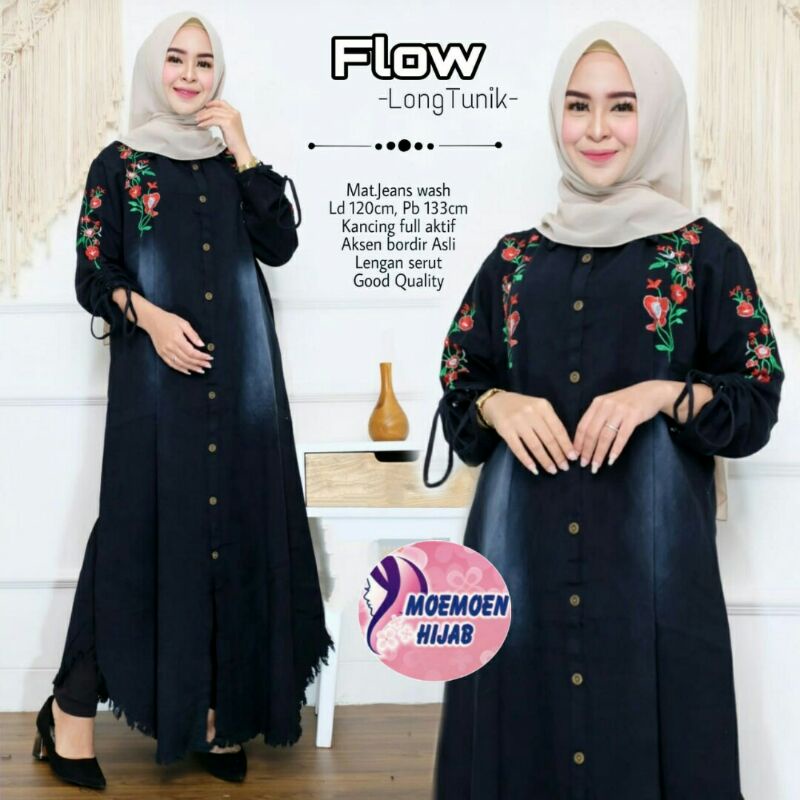 LONG TUNIK bahan Jeans