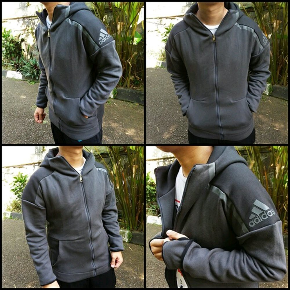TERKEREN Jaket Z.N.E ADIDAS Hoodie Find Focus Grade ORI Jaket Kekinian