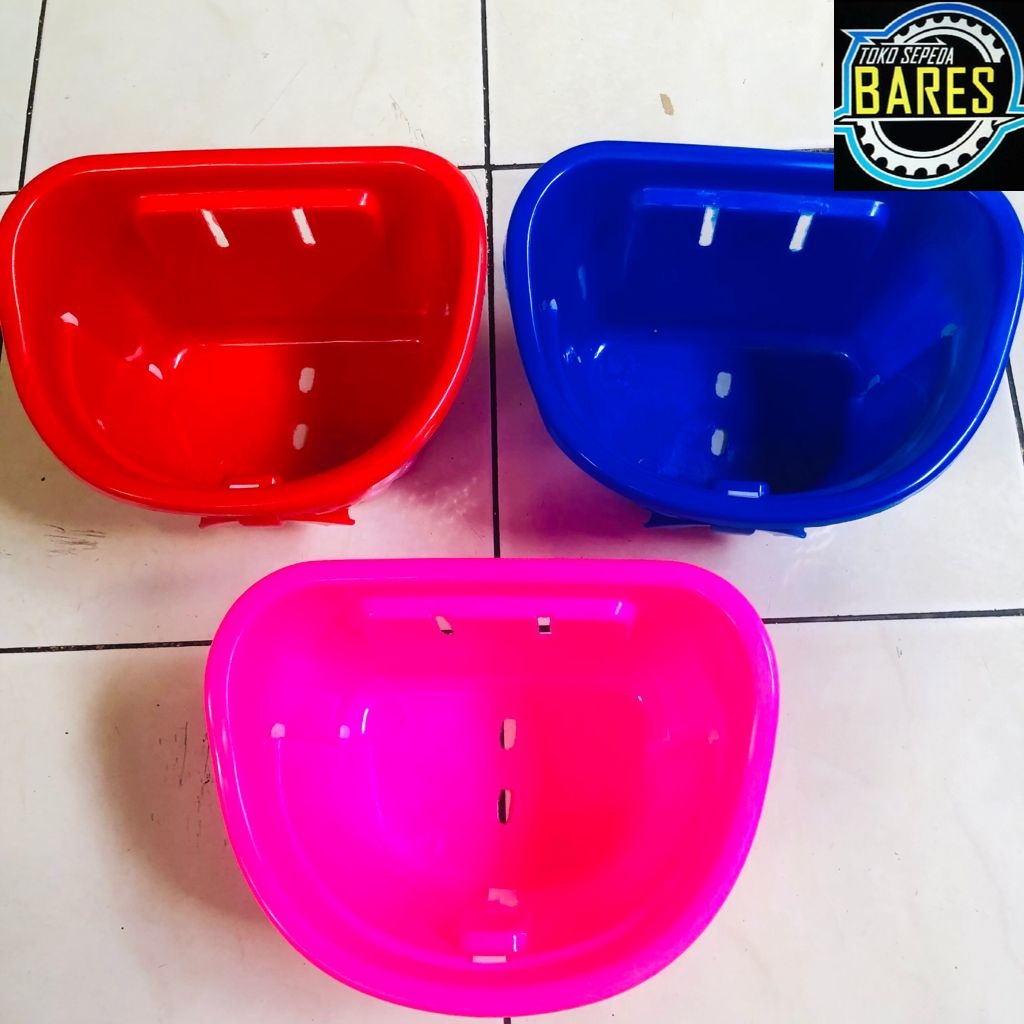 Keranjang Plastik Sepeda Mini Anak 12 / 16 / 18 Morison MS-812 Pita