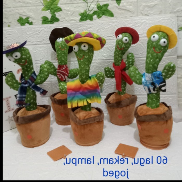 Kaktus BAJU Dancing Doll Talking Toy Mainan Menari Bicara 3in1 3 in 1 Grosir