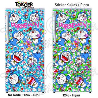  Stiker Kulkas DORAEMON  1 Pintu dan 2 Pintu Shopee Indonesia