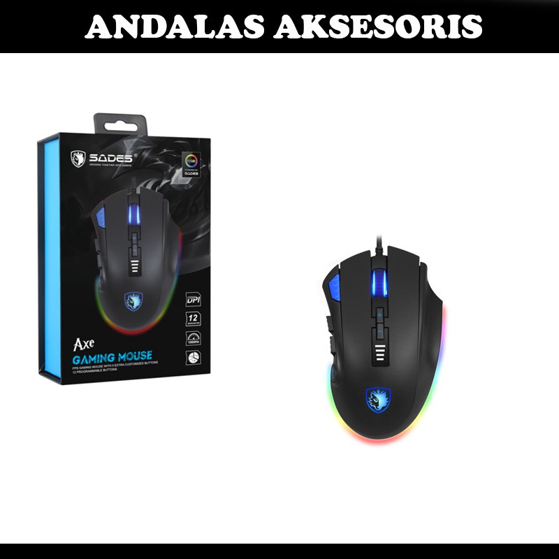 MOUSE SADES AXE S12 RGB GAMING