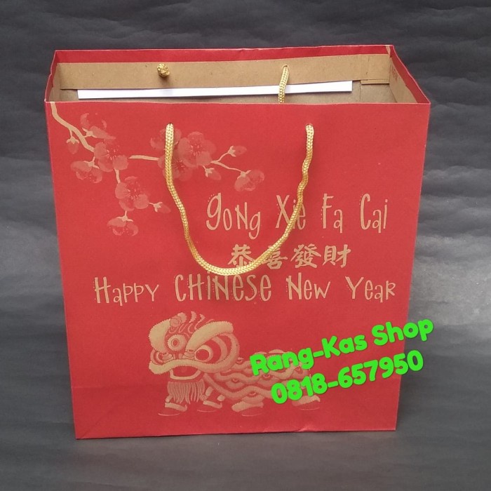 

(TERLARIS) Paperbag IMLEK Merah Medium Craft 2 doff