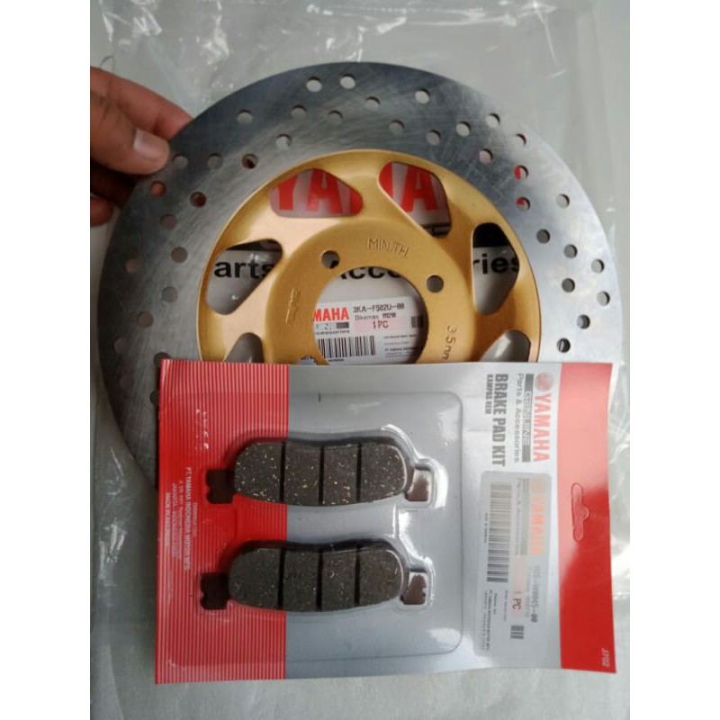 Piringan Cakram Depan +Kampas Rem Depan Yamaha RX-KING Kualitas ori.