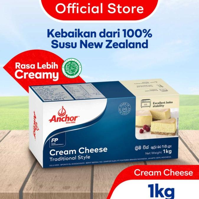 

(BISA COD) Anchor Krim Keju (Cream Cheese) 1kg DISKON Kode 301