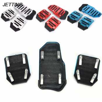 [3PCS] Cover Aluminium Pedal Gas Rem Kopling Mobil /  Pelapis Pedal Mobil / Pelindung Pijakan Cover Pedal Gas Rem Mobil Grand Toyota Sigra Xpander Livina Xenia Alya Agya Avanza / Cover Pedal Gas Rem Mobil Manual Matic Kopling Anti Slip Car Pedal Sports