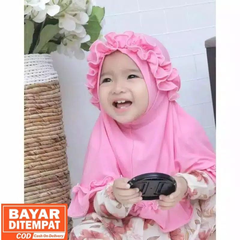 jilbab / anak / bayi / hijab /allsize 0-3 tahun/ BABY KRIWIL RAINA