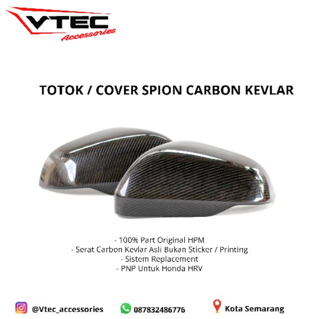 TOTOK COVER SPION CARBON KEVLAR HRV