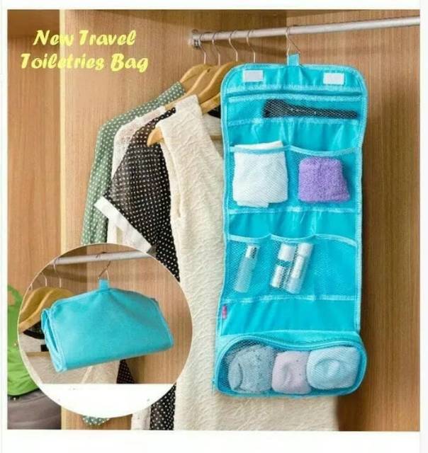 NEW TRAVEL TOILETRIES BAG ORGANIZER TAS KOSMETIK PERALATAN MANDI