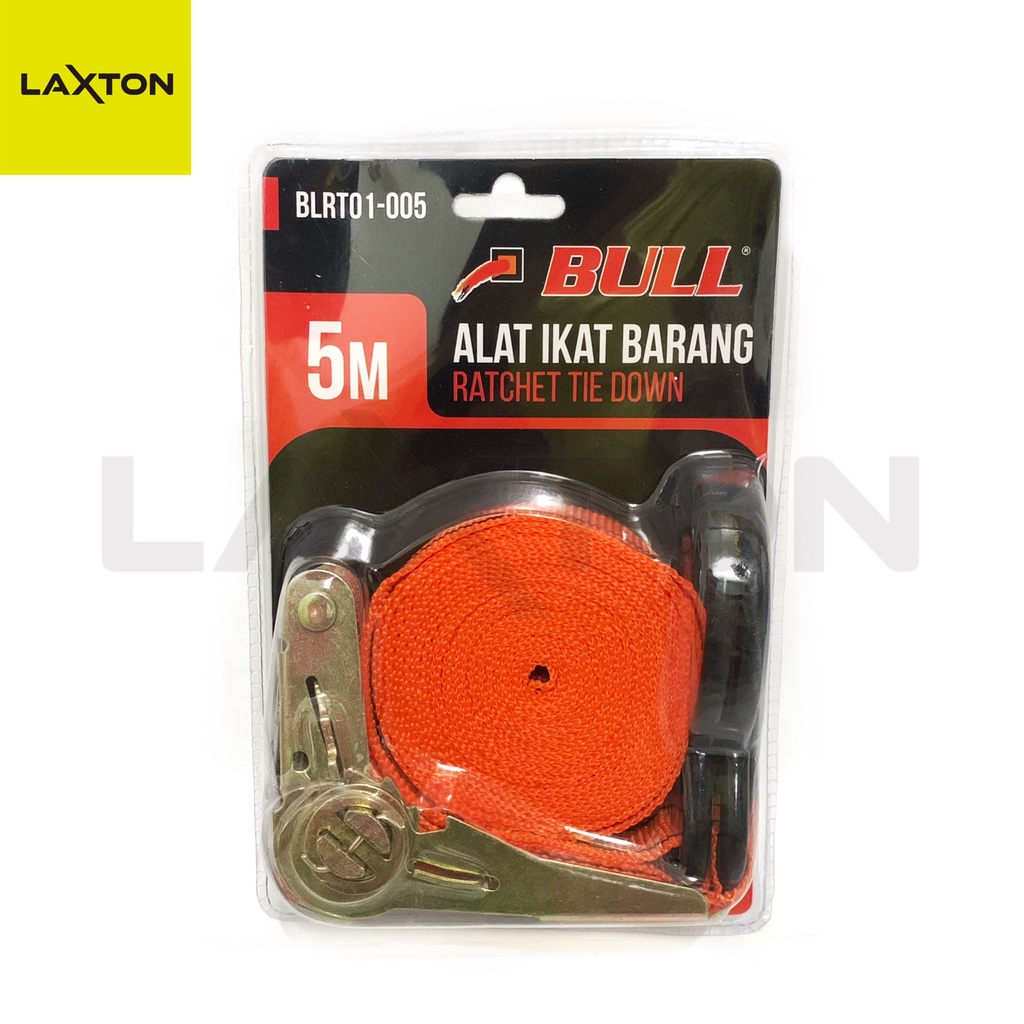 BULL Ratchet Tie Down Alat Ikat Barang 1&quot;x5m