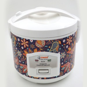 Cmos Rice Cooker Motif Fashion Batik-Penanak Pemanas Nasi-Alat Masak