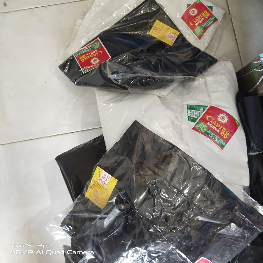 Kresek Anggrek Jumbo Tebal Uk. 50x75 Cm Putih / Kresek Anggrek Jumbo Tebal / Kresek Layangan