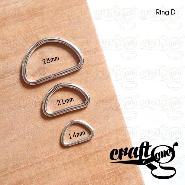 Ring D (14mm/21mm/28mm) untuk Aksesoris Tas