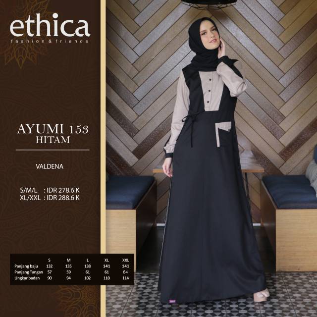 Ayumi 153 Ethica / Gamis Ethica ayumi 153 Original 100 %,