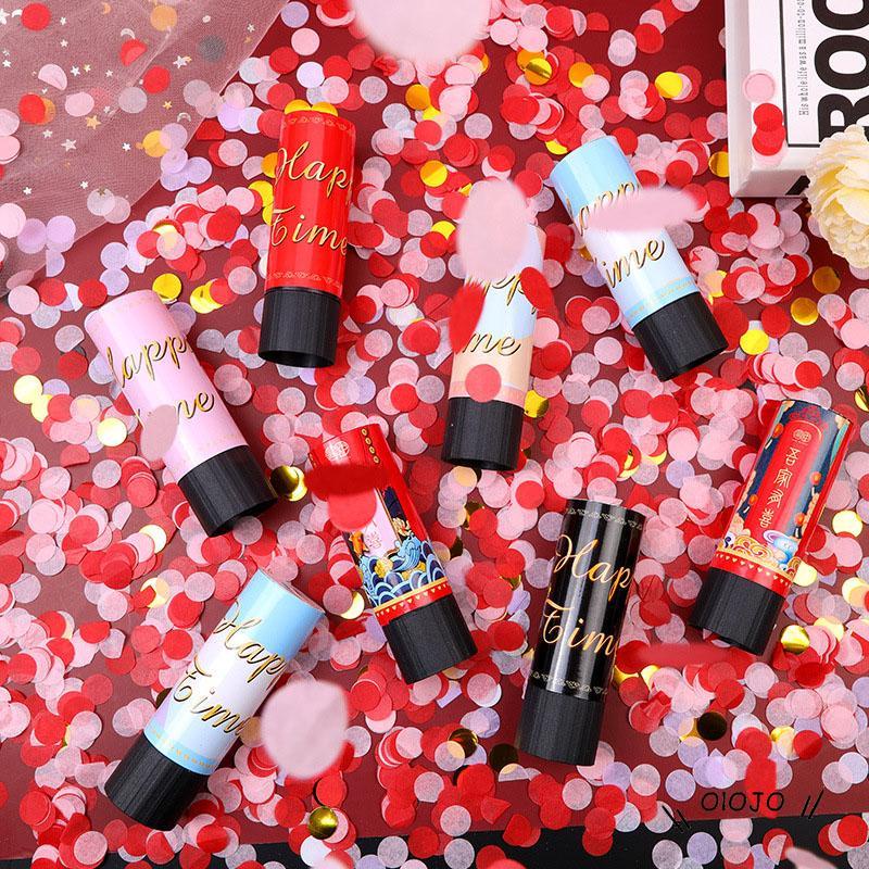 【COD】Tabung Confetti Cannon Mini Model Genggam Untuk Dekorasi Pesta Ulang Tahun / Pernikahan