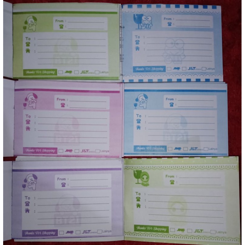 

label pengiriman