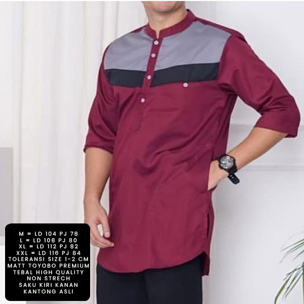 HOPYLOVY Baju Koko Pria Lengan Pendek bahan Toyobo Ndrex