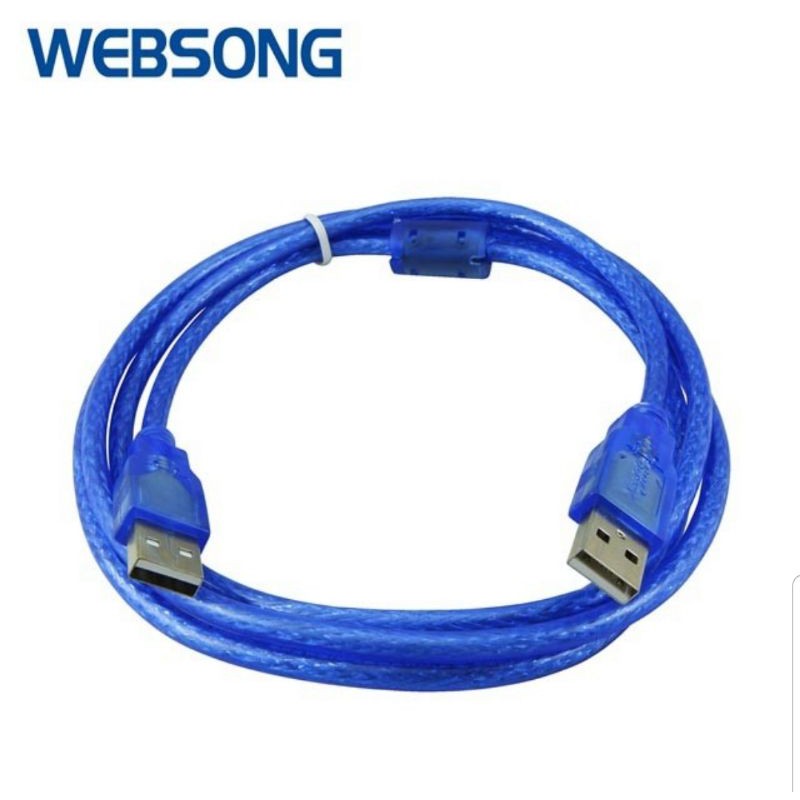 Kabel USB A Male to USB A Male 30CM, 80CM Cabang, 1.5M, 3M WEBSONG