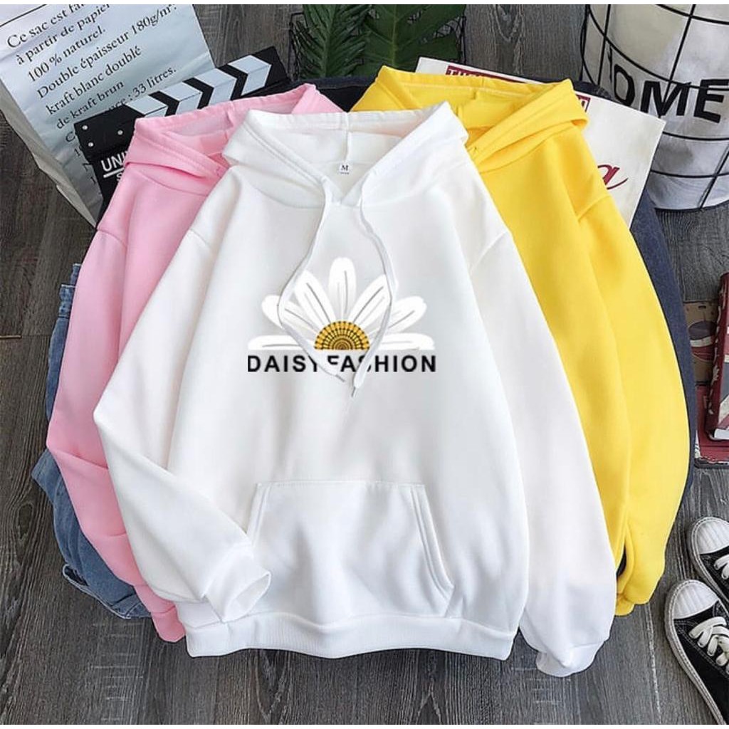 HOODIE WANITA  DAISY FASHION - ATASAN TEBAL PREMIUM