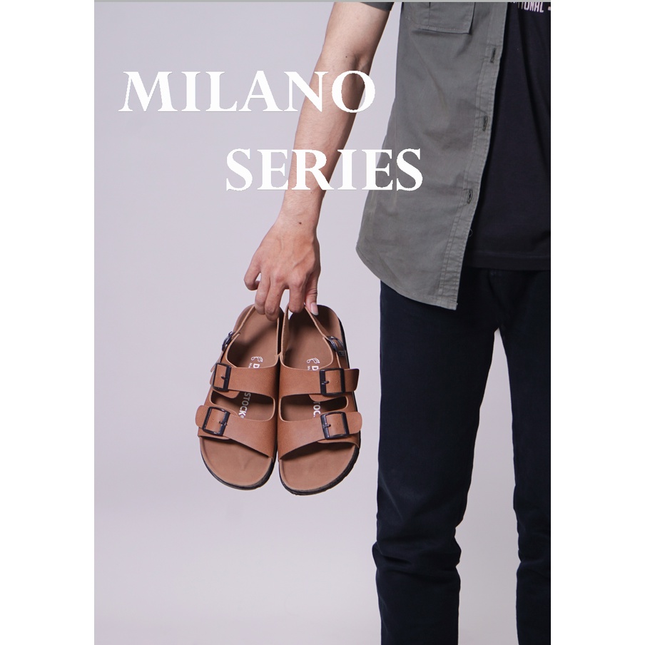 Sendal Murah Kekinian Terbaru 2022 Sandal Pria Cowok Cowo MILANO Sandals DUNKENSTOCK Series