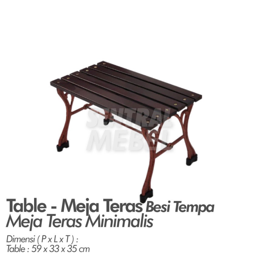 meja teras besi tempa - kursi taman besi tempa Mayesty