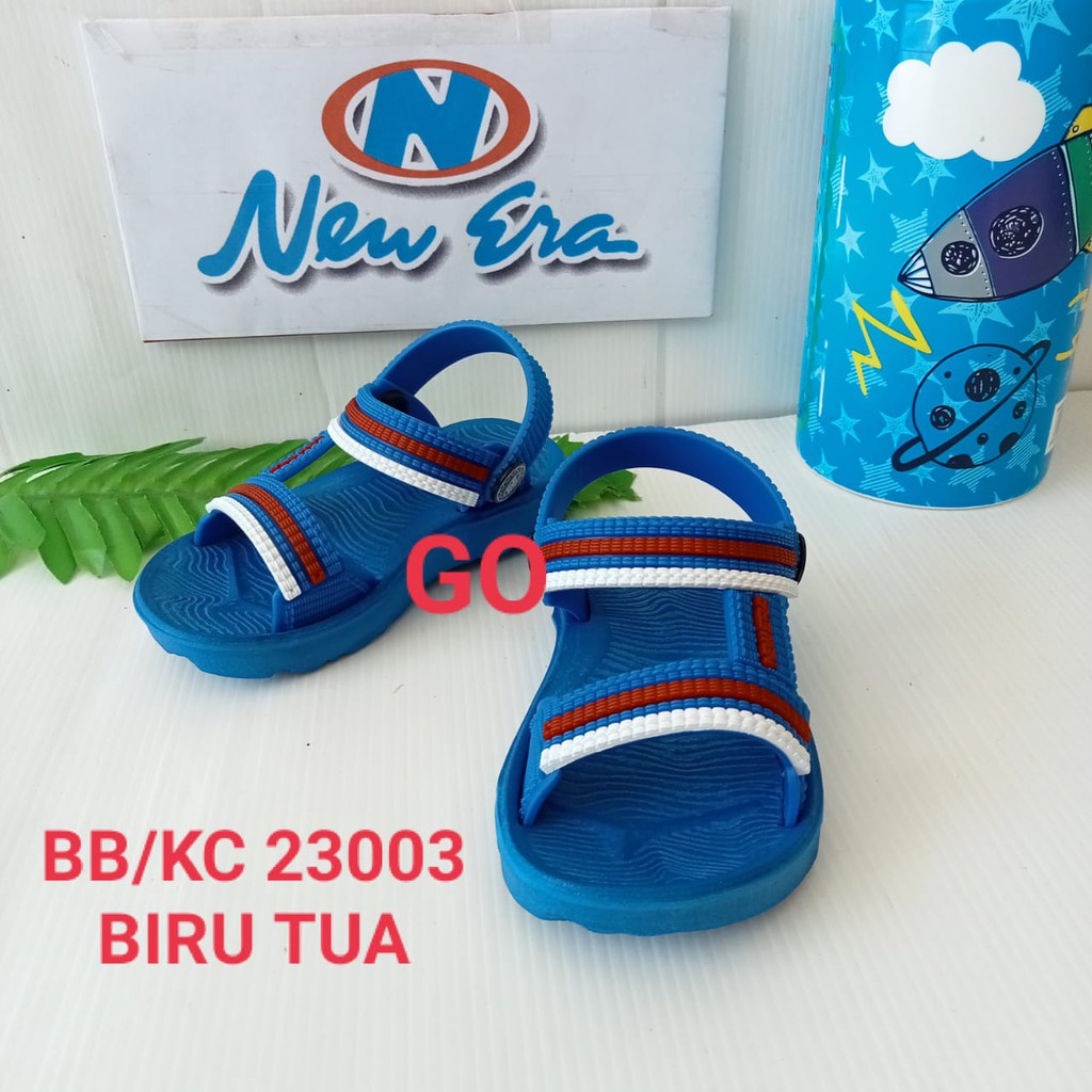 gos NEW ERA BB CNC 23003 Sandal Gunung Anak Laki Laki Sandal Tali Karet Belakang Original