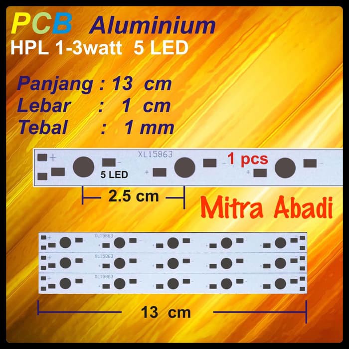 LONG ALUMINIUM PCB HPL 5 WATT/PAPAN PCB ALUMINIUM HPL 5 WATTELKT_694
