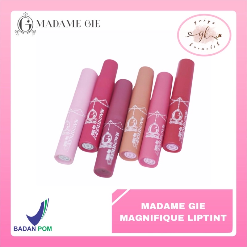 ✨GRIYA✨ Madame Gie Magnifique Lip Tint Madamegie Liptint Liptin Murah Madam Madamgie
