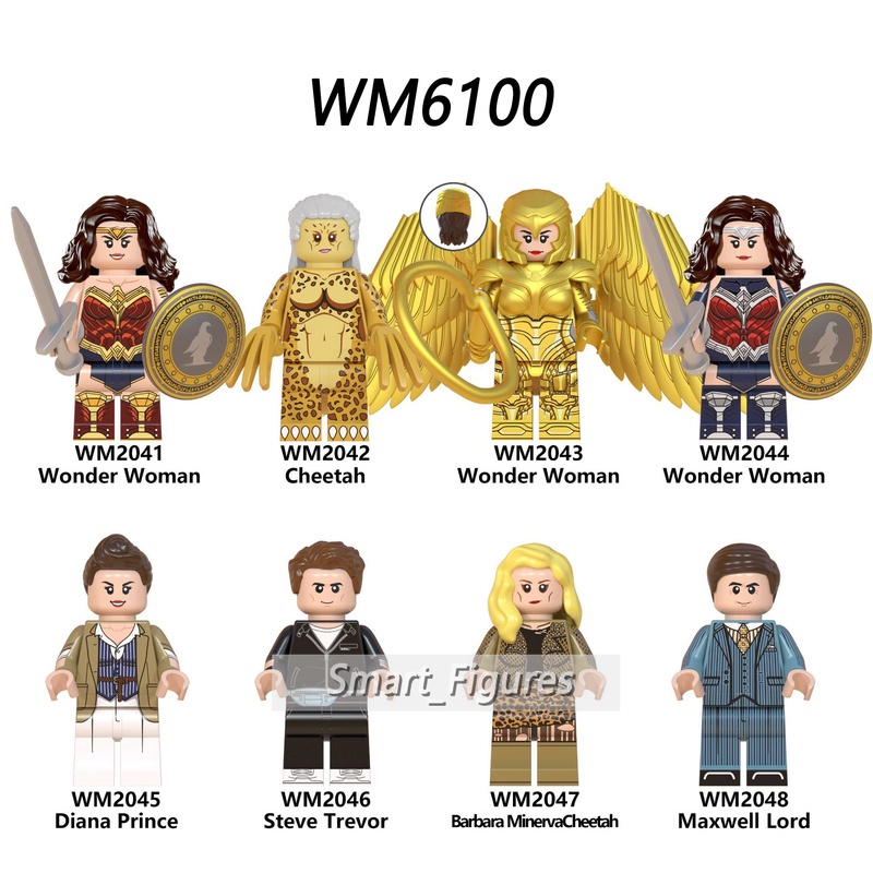 Wm6100 Mainan Action Figure Karakter Wonder Woman Cheetah Diana Barbara Minerva Marvel