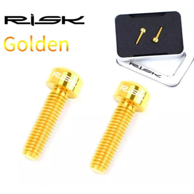 Risk Baut Titanium M5x18mm Baut Stem Sepeda Baut Bottle cage Baut Seatclamp