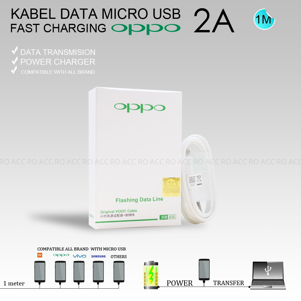 [RO ACC] KABEL DATA OPPO 2A A33 A37 NEO 7 9 F1S NEO 5 F5 F1 R9 ORIGINAL 2A